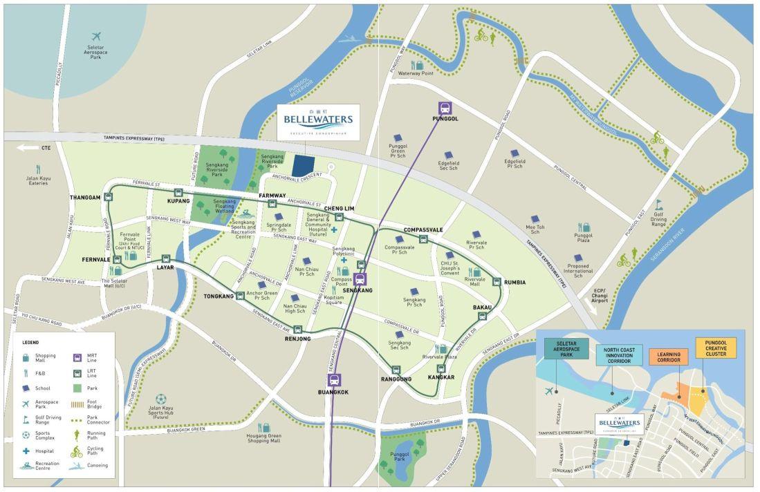 bellewaters location map